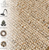 Chardin Home Jute Rugs Collection - 2x3 Feet Jute Braids Rug, Boho Rustic Natural Jute/Ivory Hand Woven Throw Rug for