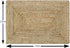The Home Talk Jute Accent Indoor Rug 2'x3' Eco-Friendly Handcrafted Rustic or Boho Style Floormat