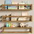 TidyCorner Upgraded Thick Floating Shelves, Solid Wood Bookshelf for Wall, Floating Book