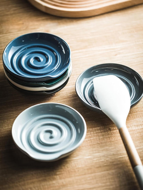 Spoon Holder, Deep Tray Spoon Rest for Preventing Sauce Spillage, Utensils Holder for Spatula, Coffee Spoon, Kitchen