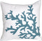 Embroidered Cute Nautical Animal Pillow Cover - Square 18 Inches Decorative Canvas for Nautical Style Deco
