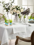 SARO LIFESTYLE Hemstitched Border Table Runner, 16"x90", White