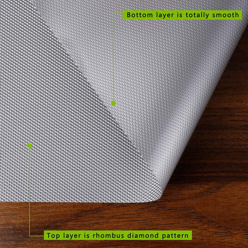 Kitchen Shelf Liner Drawer Liners - Waterproof Non-Adhesive Refrigerator Mats for Strong Durable Kitchen Cabinets,