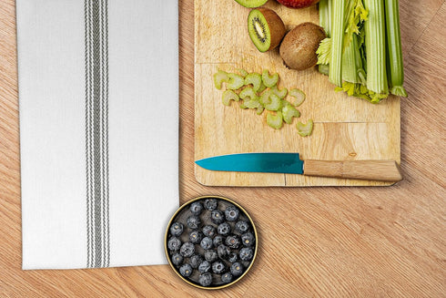 12 Pack Commercial 16x28-30 Cotton Craft - Scandia Stripe - Pure Cotton - Professional Restaurant Grade Kitchen Dish