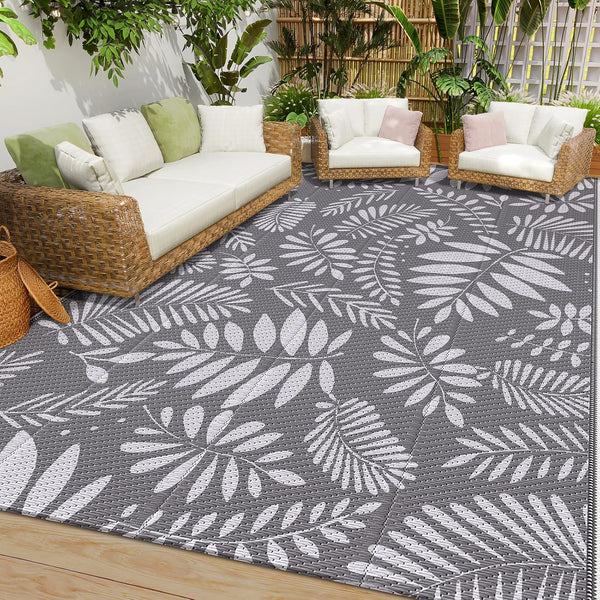 StepRite Outdoor Rug, Patio Rug, Plastic Straw Camping Rugs, Large Waterproof Area