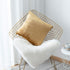 Home Brilliant Gold Pillow Covers, Square Velvet Euro Shams for Patio, 24x24 inch (60 cm) Large Throw Pillowcases