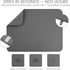 Bellemain XXL Dish Mat, 24" x 17" Microfiber Drying Mat, Super Absorbent, Gray