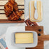 Satax Countertop Butter Dish with Lid and Knife Spreader for and Refrigerator, Keep Butter Fresh, Easy Scoop