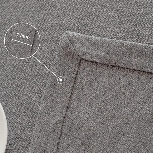 24 24 Inch Small Square Solid Grey End Table Cloth Washable Heavy Weight Wrinkle Resistant Tablecloth Soft Farmhouse
