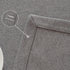 24 24 Inch Small Square Solid Grey End Table Cloth Washable Heavy Weight Wrinkle Resistant Tablecloth Soft Farmhouse