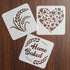 9 Pieces Baking Stencil Set, Cook Stencils for Bread, Cake, Coffee, Pie, or Cookie Decorating Templates