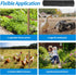 DOLEMODUO 12'' 150' 19 1 inch x Black Chicken Wire Mesh Fence, Gauge Galvanized Poultry Netting and Garden Mesh Fence
