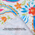 Newbridge Boho Chic Paisley Vinyl Tablecloth with Flannel Backing, 70 Inch Round, Blue Red Pink Floral Print