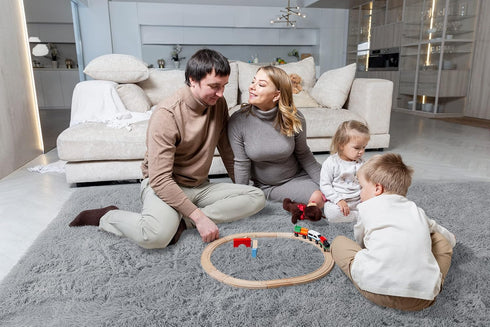 6x9 LOCHAS Ultra Soft Indoor Modern Area Rugs Fluffy Living Room Carpets for Children Bedroom Home Decor Nursery Rug