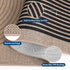 COZYLOOM 2x6 Striped Kitchen Rugs Non Slip Washable, Easy Jute Runner Rug for Hallway, Non Shedding Stain Resistant