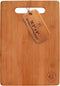 Bamboo Cutting Board, Wooden Kitchen Chopping Board for Food Prep, 12.5" x 9" for Carving Meat and Vegetables
