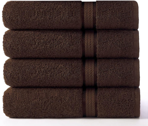 COTTON CRAFT Ultra Soft Bath Towels - 4 Pack Extra Large Bath
