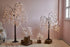 18IN 40 Hairui Lighted Cherry Blossom Tree Battery Operated Warm White LED Artifical Bonsai Tree with Timer USB Plug