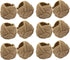 COTTON CRAFT Jute Napkin Rings - Set of 12 Handmade Nautical Knot Woven Rope Napkin Holders for Dining Table Décor