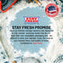 5LB Stay Fresh Clear Storage Container - BPA Free Plastic Canister for Kitchen Pantry, Baking Needs - Holds Bag - Large
