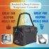 Rockland Guard Insulated Lunch Bag for Men - Black Lunch Box with Compartments for Meal Prep, Bottles, Snacks