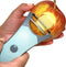 2-in-1 Rotating Peeler with Straight and Serrated Stainless Steel Blades (Light Blue)