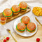 CroBlissful 6 Pcs Artificial Hamburgers Realistic Fake Food Bread Model Photography Prop
