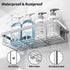 5 Pack Liuoud Shower Caddy Organizer Rack Shelf for Inside Shower, Self Adhesive Bathroom Wall Storage Basket Rustproof