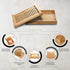 Kitchen Seven 3 Bamboo Bread Slicer with Crumb Tray Bamboo Bread Cutter for Homemade Bread, Loaf Cakes, Bagels Slicer