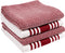 KAF Home Kitchen Towels, Set of 4 Absorbent and Durable, 18 x 28 Inches, Perfect for Drying Dishes - Wine
