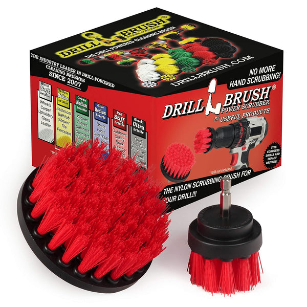 Drill Brush Outdoor Cleaning Attachment - Headstone Cleaning and Restoration - Concrete