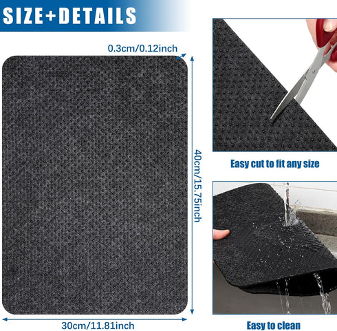 4 Pcs Heat Resistant Mat for Air Fryer, Kitchen Countertop Protector Mats, Non-Slip Heat Proof for Coffee Maker, 16 x