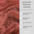 Elrene Home Fashions 70" x 70" Round Elegant Woven Leaves Jacquard Damask Tablecloth, Spice Red, Wrinkle Resistant