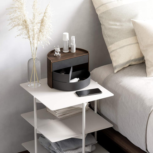 Umbra Moona Storage Box in Black/Walnut