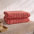 Set 2 Set) BAGNO MILANO Organic Turkish Cotton Bath Towels, Hand Towels Luxury Jacquard Collection, Certified Organic