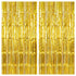KatchOn XtraLarge Gold Fringe Curtain Backdrop, 8x3.2 Feet, Pack of 2 Gold Streamers for Party Decorations