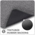 Bath Mat, Ultra Thin Rubber Bath Rugs, Quick Dry, Washable, Super Absorbent for Bathroom Floor, Dark Grey