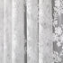 White French Door Curtain, Floral Rose Knitted Semi-Sheer Window Voile Rod Pocket Lace Treatment 1 Panel