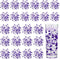 Tondiamo 24 Pcs Artificial Pearl String, Faux Pearls Beads for Floating Candle Party Garland Decoration, Dark Purple
