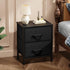 2 20" Closet, Sweetcrispy Nightstand Small Dresser with Fabric Drawers Side Bedroom End Table Kids Bedside Storage