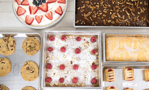 USA Pan Jelly Roll Pan, Heavy Duty Aluminized Steel, 14.1875 x 9.25, Corrugation Design