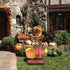 YEAHOME Fall Decorations, 22" Decorative Garden Stakes with 2 Pack Pumpkin Welcome Sign for Outdoor Yard Decor
