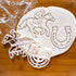 Set of 2 Jockey Cookie Cutters, Designs: Jockey and Horse Shoe, 2 Pieces - Bakerlogy