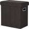 COSYLAND Ottoman with Storage Collapsible Fabric Ottoman Footrest Foot Stool for Room