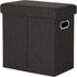 COSYLAND Ottoman with Storage Collapsible Fabric Ottoman Footrest Foot Stool for Room