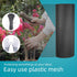 ESSFF 15.7IN 32.8FT Pet & Garden Safeguard - x Roll - Black Plastic Netting, Multi-Use Decorative Fencing for Poultry