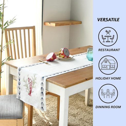 90 Inches 100% Folkulture Boho Table Runner Long for Farmhouse Dcor, Cotton Dining Table Runner for Kitchen Dcor, Boho
