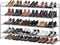 MISSLO 4 Tier Long Shoe Organizer for Closet Shoe Rack for Bedroom