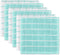 DII Aqua Basic Terry Collection Windowpane Dishcloth Set, 12x12, 6 Piece