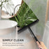 BADIONA 100 cm Telescopic Shower Squeegee Black - With Suction Hook & up to I Shower squeegee for glass doors Cleaner